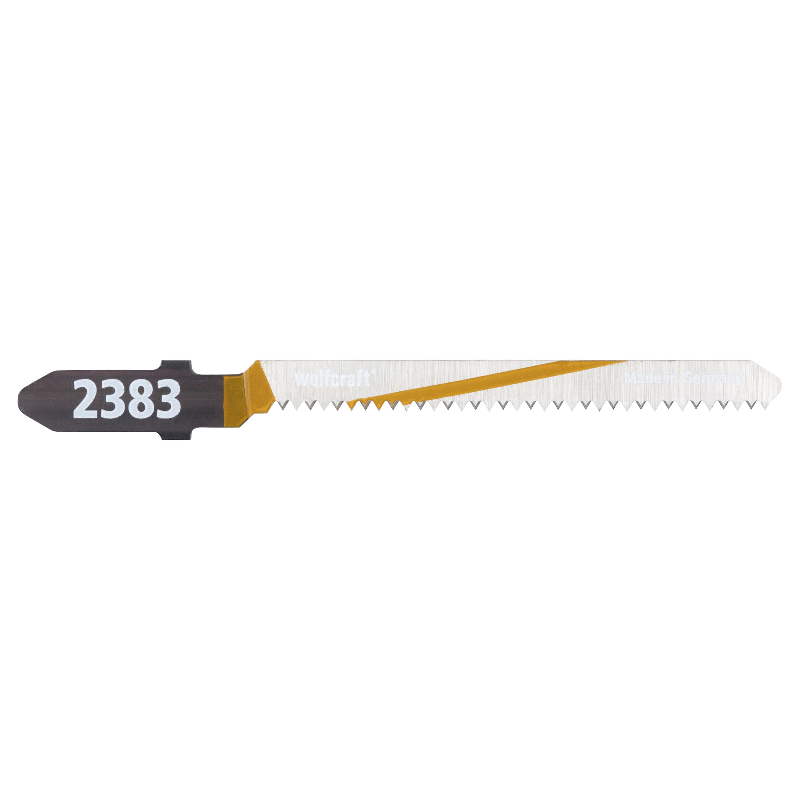 wolfcraft 2 HCS Jigsaw Blades, T-shank, wood, clean curved cut I 2383000