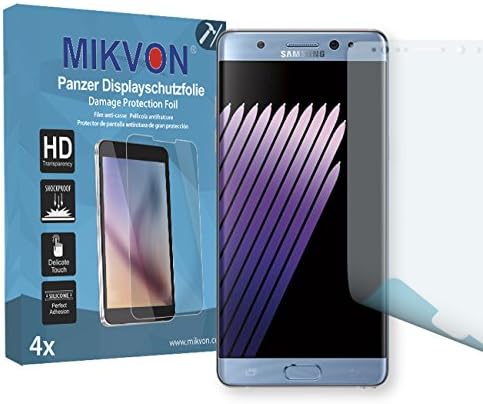 4x Mikvon Armor Screen Protector for Samsung Galaxy Note FE screen fracture protection film - Retail Package with accessories (intentionally smaller than the display due to its curved surface)