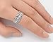 Sterling Silver Women's Bali Plain Nugget 3 Ring Set Beautiful Band Size 10