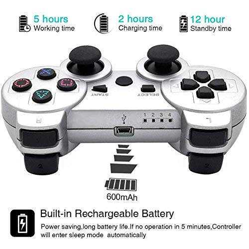 Tidoom PS3 Controller Wireless Bluetooth Sixaxis Game Controller