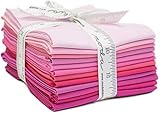 Bella Solids Pinks 12 Fat Quarters Moda Fabrics 9900AB 125