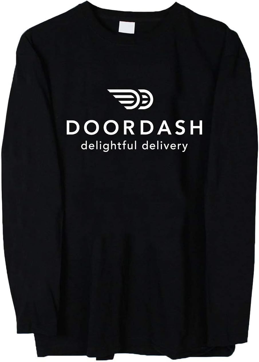 guohongdianzi DoorDash Delightful Delivery Long Sleeves Long Sleeves Shirt for Mens