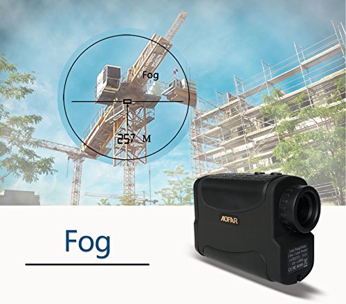 AOFAR Range Finder 1000 Yards Waterproof for Hunting Golf, 6X 25mm Measurer Laser Rangefinder with Speed Scan and Fog, Free Battery