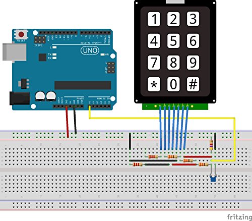 4 X 3 Membrane Matrix Keyboard Keypad Module Array Switch 12 Keys Switch for Arduino WIshioT
