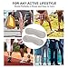 EQARD Heel Cushion Pads - Thick Heel Grips Liner Insert for Shoes Too Big, Self-Adhesive Shoe Insoles Foot Care Protector,Leather Prevent Blisters,4 Pairs Unisex (Multicolor)