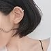 Aifeer s925 Sterling Silver Round Retro Carved Ear Cuff Wrap Earring No Piercing for Men & Women (A Pair)
