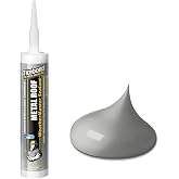 Titebond WeatherMaster Metal Roof Sealant, Silver &ndash; 9.5 Oz., 62611 | Premium Metal Roof Sealant: Elastomeric formula bonds to aluminum, copper, galvanized steel, Kynar-coated metal and surfaces.