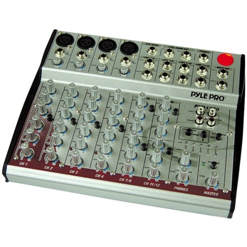 Pyle PYD1270 12-Channel 2-BUS Mixing Console