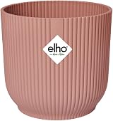elho Vibes Fold Round 14 Pink Plant Pot 100% Recycled Plastic Ø14.1xH12.9 cm