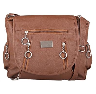 RITUPAL COLLECTION - Identify Your Look, Define Your Style Womens PU Shoulder Bag (Brown)