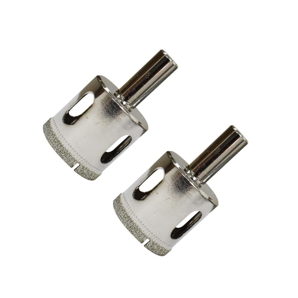 Albedel 2 pcs 30 mm Drill Bit Diamond Drill Cutter Saw Hole for Glass Ceramic Marble Tile Porcelain