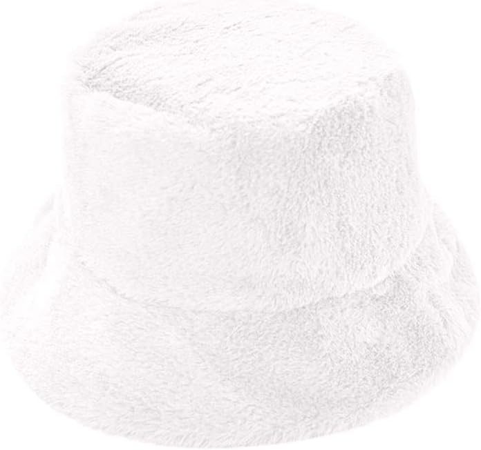 Hats for Men Women, Winter Bucket Hat Cute and Warm Caps Outdoor Hunting Fishing Hat Sun Cap (Silver)