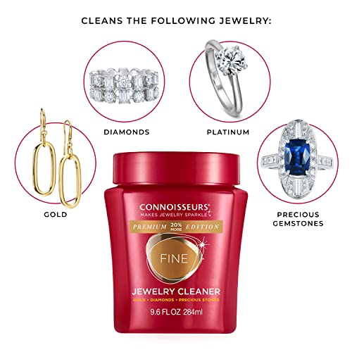 CONNOISSEURS Premium Edition Fine Jewelry Cleaner Solution for Gold