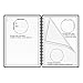 Reusable Smart Erasable Notebook, Heat Wet Erase, Waterproof, Wirebound Notebook, Spiral Notebook, Wide Ruled Paper, Dot Grid Paper, Blank Paper, Erasable Pen, Cloud Storage, 60 Pages, B5, Black