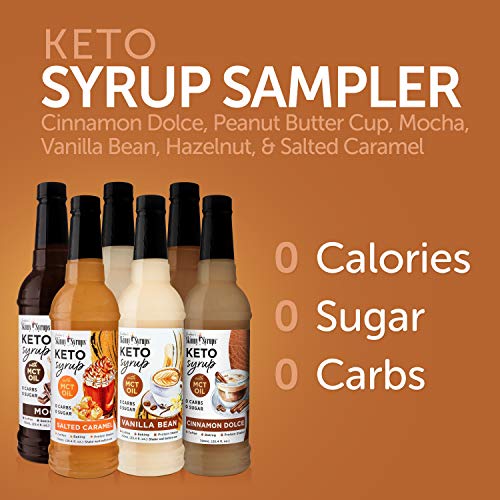 Jordan's Skinny Syrups Keto Variety Pack, 25.4 Fl Ounce (Pack of 6