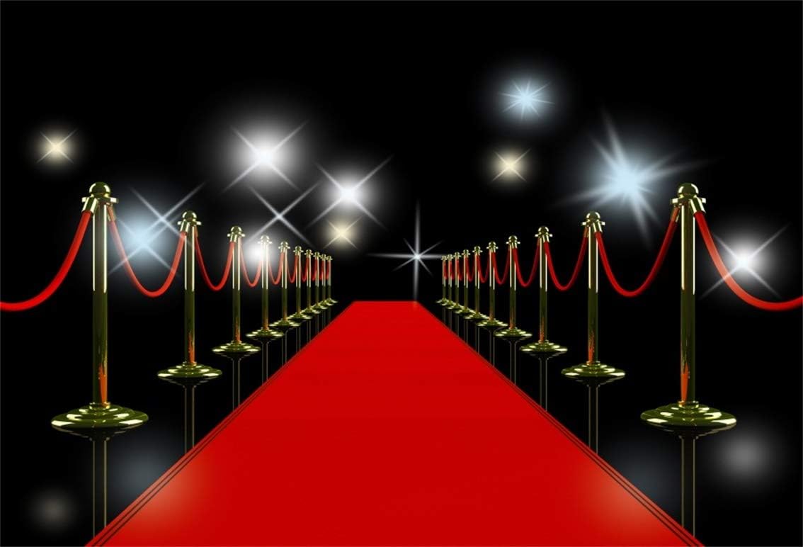 Leyiyi 10x8ft Red Carpet Entrence Backdrop Celebrity Walk
