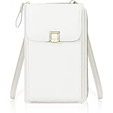 Feelorna Small Crossbody Bags for Women, PU Leather Phone Purse Wallet, Mini Crossbody Purse with Adjustable Shoulder Strap