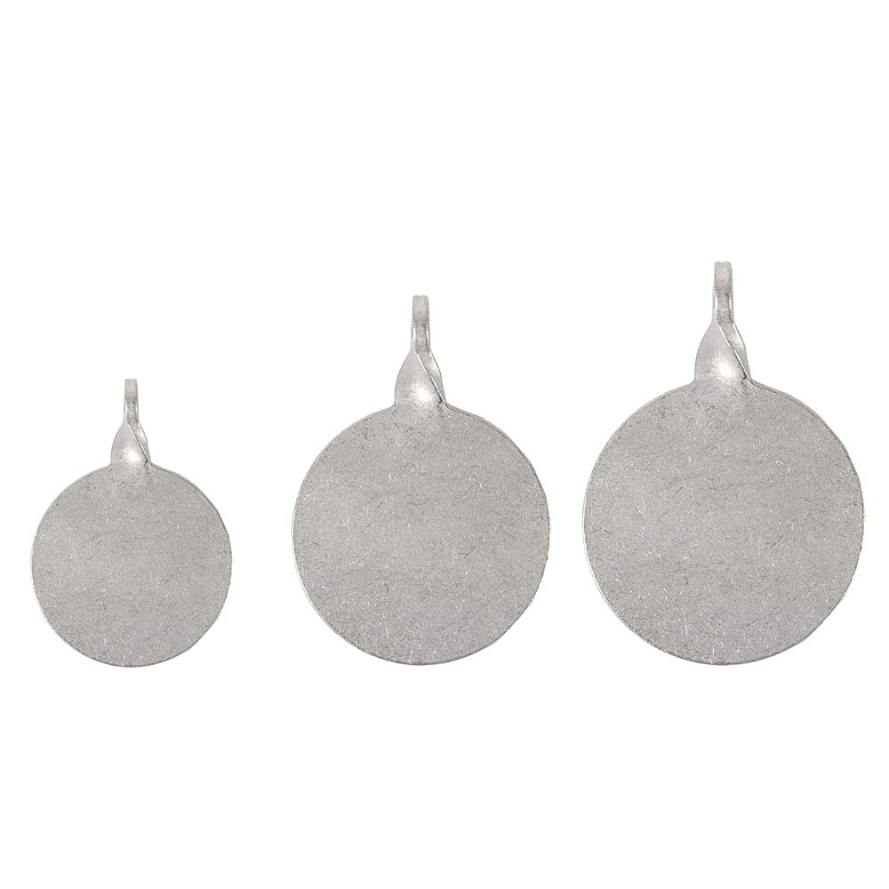 ANCLLO 3Pcs Silver Self Resetting Targets Spinning Shooting Metal Target Plates Set
