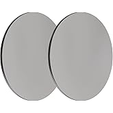 WENHUALI Steel Plate Sheet 1/8" x 4" Diameter Round Weldable 2 Pcs A36 Steel Sheet Metal Base Plate Disk for Construction (4 in, 2 Pcs)
