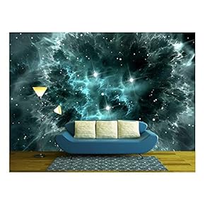 Space Nebula - Removable Wall Mural | Self-Adhesive Large Wallpaper - 66x96 inches