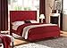 Home Life furBed00007_Cloth_Burgundy_Full Platform Bed