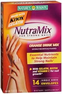 Amazon.com: Knox Gelatin Dietary Supplement Drink Mix for Nails, Orange