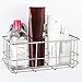 SANNO Suction Cup Shower Caddy Bath Wall Shelf, Deep Bathroom Basket Large Shower Caddy Bath Organizer Kitchen Storage Basket for Gel Holder Bathroom Storage Shampoo, Conditioner -Stainless steel