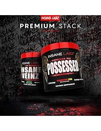 Insane Labz Possessed Low Stimulant Testosterone Boosting Pre Workout Powder, Loaded with D Aspartic...