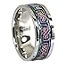 Fantasy Forge Jewelry Rainbow Celtic Spinner Ring Stainless Steel 8mm Comfort Fit Band Sizes 3-15