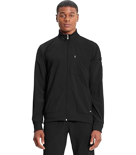 Amazon.com: Cherokee Scrub Jackets for Men Zip Front with 360