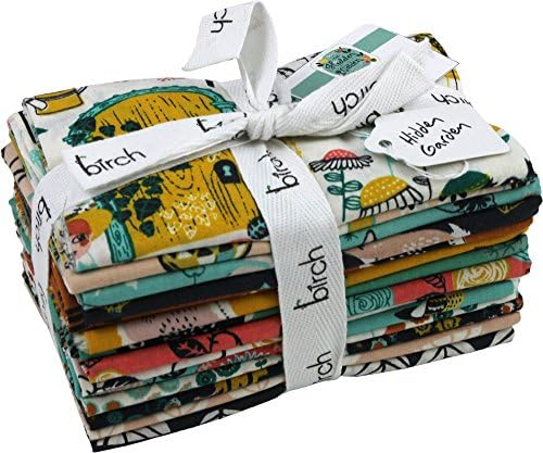 Miriam Bos Hidden Garden 14 Fat Quarters Birch Organic Fabric