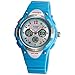 PASNEW Water-proof 100m Dual Time Unisex Child Outdoor Sport Watch Blue
