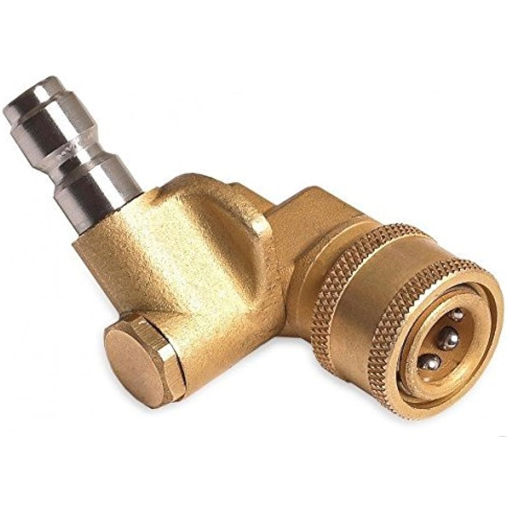 Quick Connecting Pivoting Coupler For Pressure Washers Nozzles Cleaning