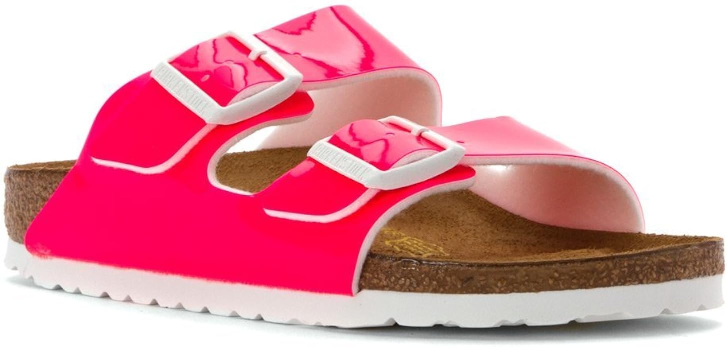neon pink birkenstocks
