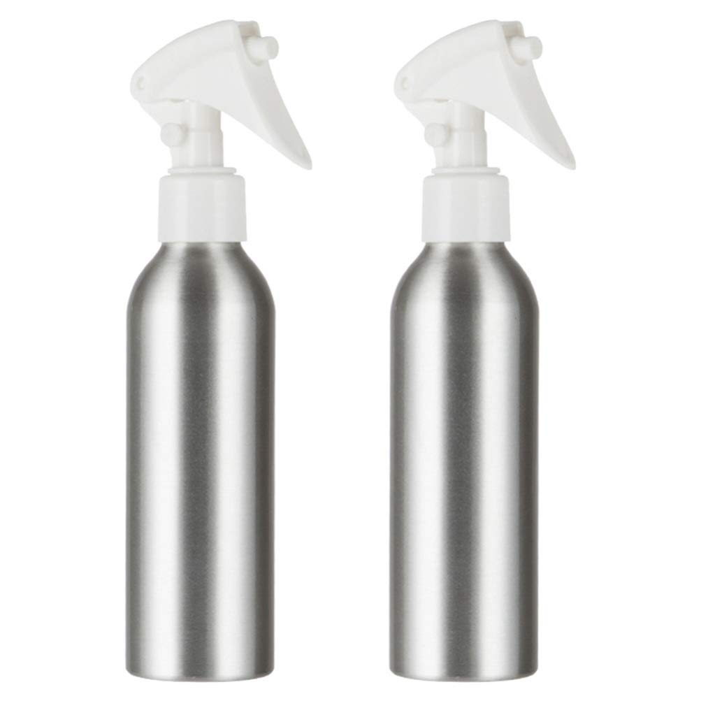 Beaupretty Hair Spray Bottle,200ML Aluminum Refillable Spray Bottle Continuous Empty Fine Mist Spray Bottle for Salon Baber Home,2pcs