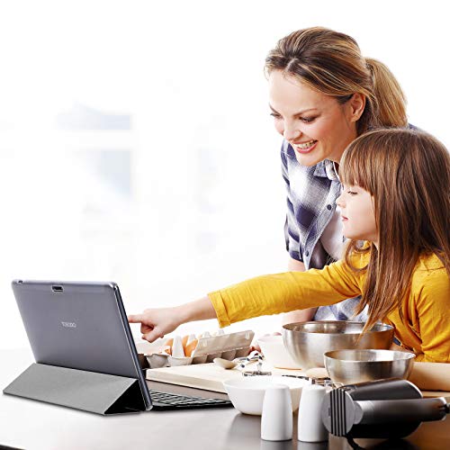 Tablet-10-Pulgadas-8-Core-TOSCIDO-Android-100-Certificado-por-Google-GMS-4G-LTE-Tablets4GB-de-RAM-y-64-GBDobles-SIM-GPSWiFiTeclado-BluetoothRatonFunda-para-Tableta-y-Mas-Incluidos-Gray