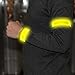 Techion 2 Pack LED Slap Armband/LED Snap on Bracelet with High Visibility for Cycling/Biking/Walking/Jogging/Running Gear (Yellow)