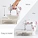 Sewing Machine Mini Size for Little Sewing Projects Double Thread Double Speed with Foot Pedal Light Safety Cover (Extension Table)