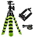 Bontend Flexible Tripod with iPhone and Smartphone Holder - A Light Camera Stand for DSLR, SLR - Free Gopro Mount