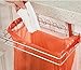 Drhob 1pc creative stainless steel trash rack door back type multi-functional kitchen receive hook hang dishcloth after the cabinet door frame (color: silver)