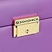 SONGMICS Jewelry Box, Girls Jewelry Organizer, Lockable Mirrored Storage Case, Gift Idea, Purple UJBC114P
