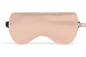 ASUTRA Silk Eye Pillow for Sleep, Pink | Filled w/Lavender & Flax Seeds | Weighted | Meditation & Light Blocking Blindfold