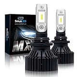 SiriusLED MX 8000 Lumen ZES Chip Extremely Bright LED Headlight Fog Lamp Conversion Kit Pure White 6500K Size 9006 Set of 2