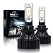 SiriusLED MX 8000 Lumen ZES Chip Extremely Bright LED Headlight Fog Lamp Conversion Kit Pure White 6500K Size 9006 Set of 2