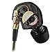 Airsspu Earphones Hi-fi High Resolution Heavy Bass Wired Headsets In-ear Stereo Headphones Earbuds with Microphone(black)