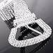 Luxury Sparkling Silver Plated Crystal Rhinestone Belt Woman Waistband