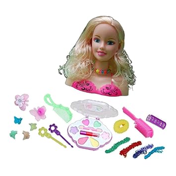 Sm Sunnimix Kids Doll Head For Hair Styling And Make Up Pretend