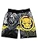 Black Panther Boy's Swim Trunks Swimwear (7, Grey/Yellow)