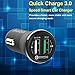 Quick Charge 3.0 Car Charger, Bralon 5.4A Rapid Car Charger with Smart Identification for Samsung Galaxy S8/plus,S7/Edge,Google Nexus 5X/6P, Pixel (XL),Lumia 950/950XL,HTC 10,LG G6,G5,Iphone and More