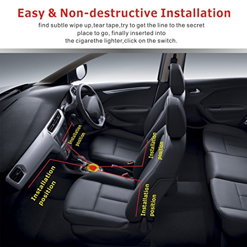 Idefair(TM) Car LED Strip Interior Light,48LEDs Multicolor Waterproof Music Car Interior Underdash Lighting Kit for Truck Van Lorry Motorcycle,with Sound Active Function,Wireless Remote - Thumbnail 3